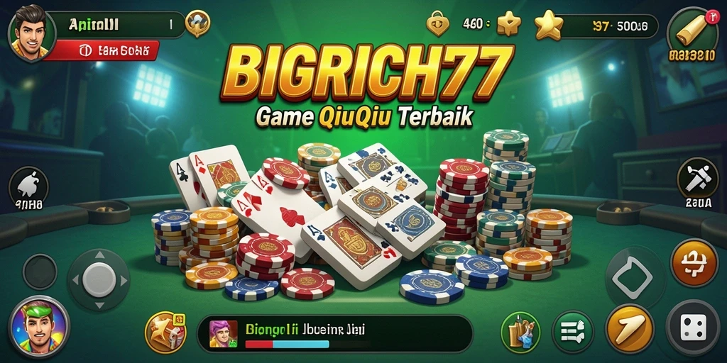 Tampilan menarik dari permainan QiuQiu BIGRICH77 yang seru.