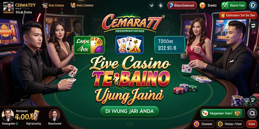 Gameplay Live Casino yang mendebarkan di CEMARA77.