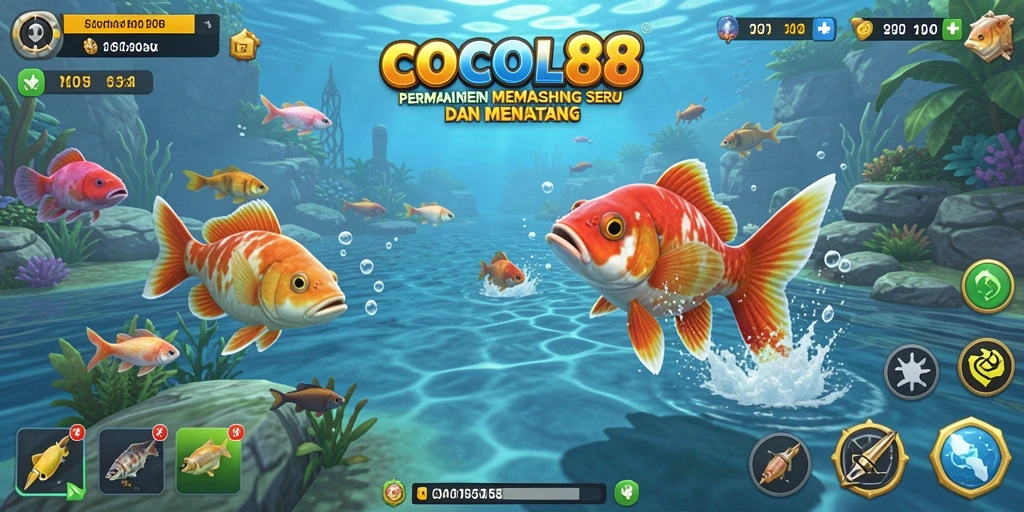 Tampilan gameplay COCOL88 yang menakjubkan saat memancing di laut.