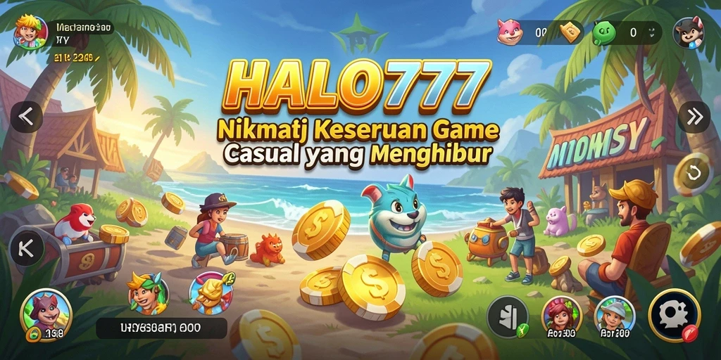 Tampilan gameplay seru dan interaktif di HALO777.