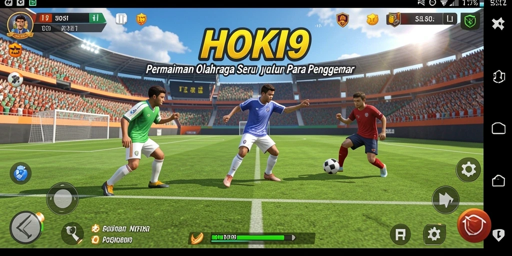 Screenshot HOKI9 menampilkan aksi seru dalam pertandingan olahraga.