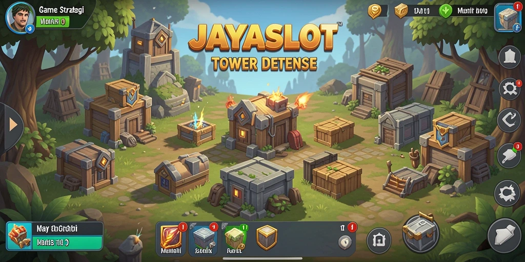 Tangkapan layar dari gameplay seru JAYASLOT dalam Tower Defense.