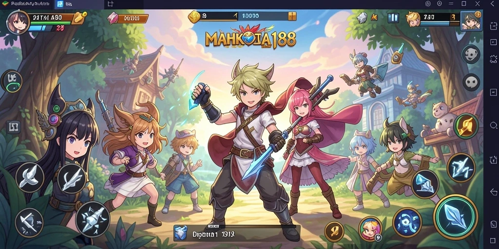 Tampilan permainan <strong>MAHKOTA188</strong> dengan karakter Anime yang menakjubkan.