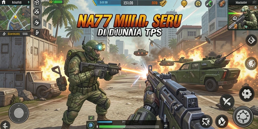 Tampilan menarik dari gameplay NA777 yang penuh aksi TPS.