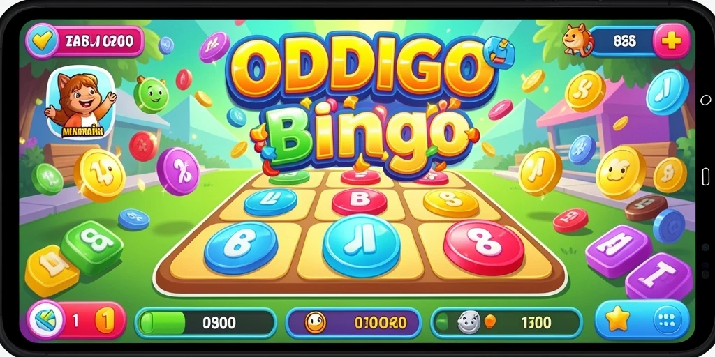 Screenshot ODDIGO menampilkan gameplay seru permainan Bingo.