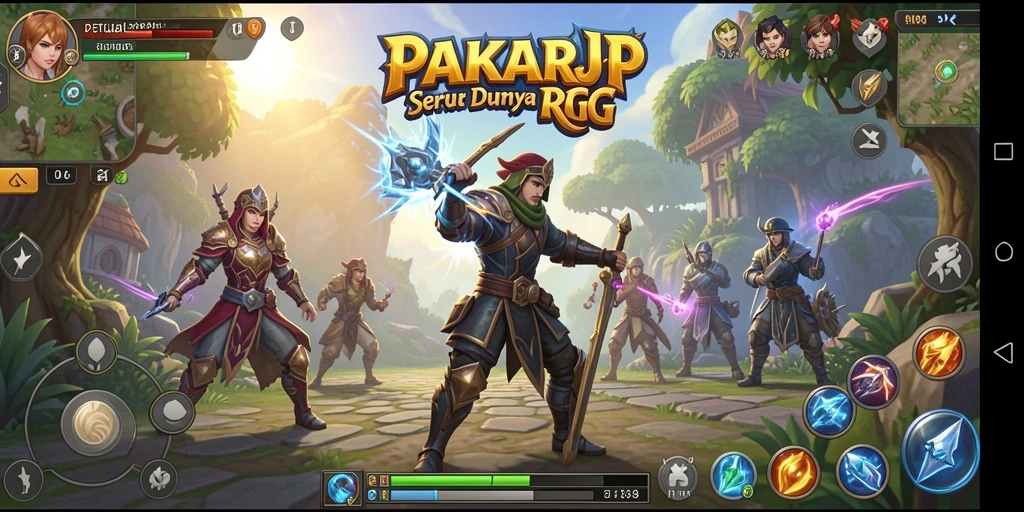 Tangkapan layar gameplay menampilkan karakter beraksi dalam dunia RPG yang menakjubkan.