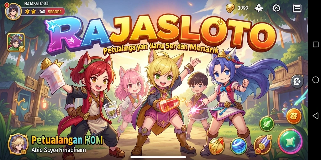 Screenshot RAJASLOTO menampilkan aksi seru dalam dunia anime.