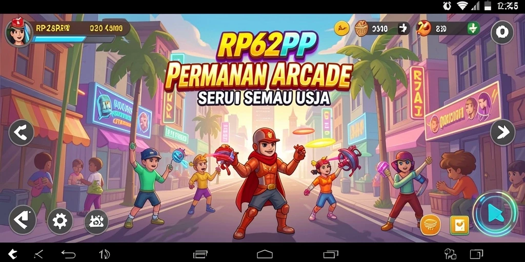 Tangkapan layar gameplay RP62RP yang menegangkan dan penuh warna.