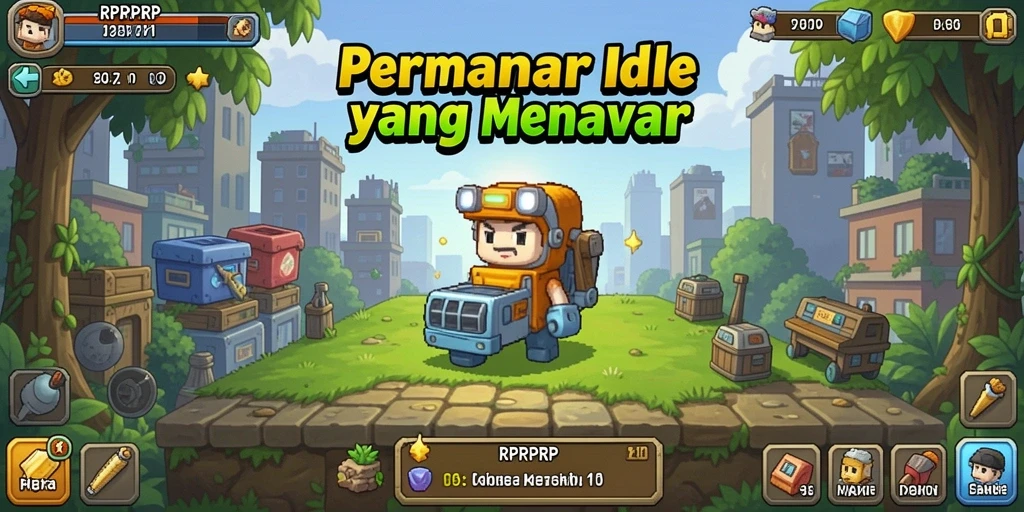 Tampilan gameplay RPRPRP yang menarik dan seru.