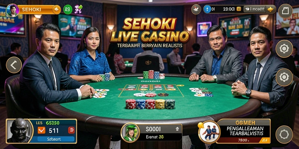 Gameplay Live Casino yang menarik dan interaktif di SEHOKI.