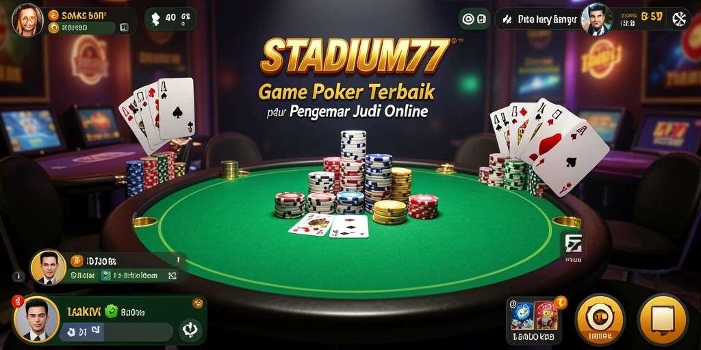 Gameplay seru STADIUM77 yang menampilkan poker online.