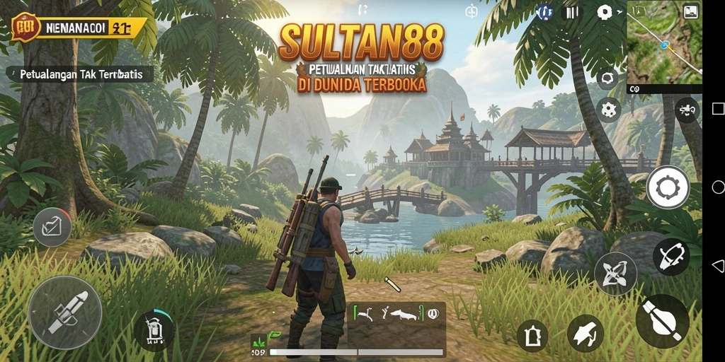 Tampilan menakjubkan dalam gameplay SULTAN88 yang luas.