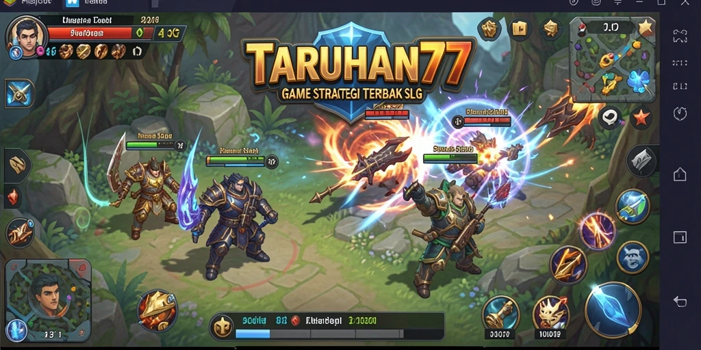 Tangkapan layar gameplay TARUHAN77 yang menunjukkan aksi dan strategi di medan perang.